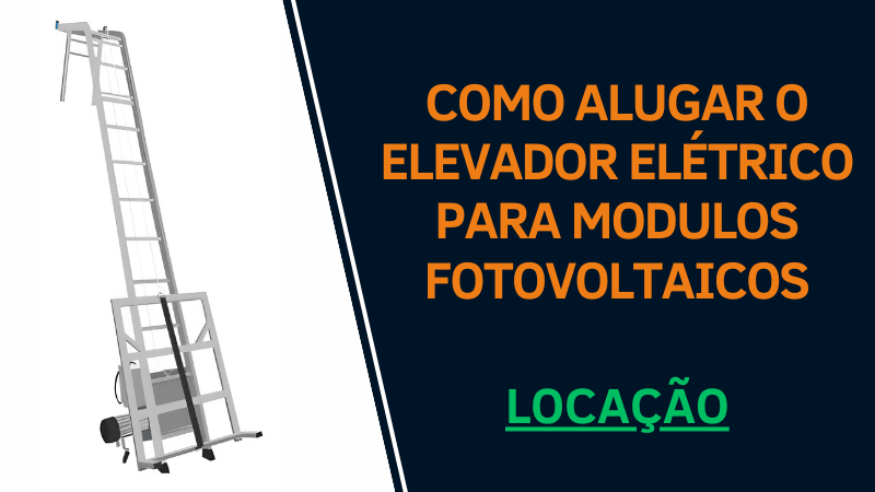 Elevador escada para aluguel elevador escada módulos fotovoltaicos em locação.