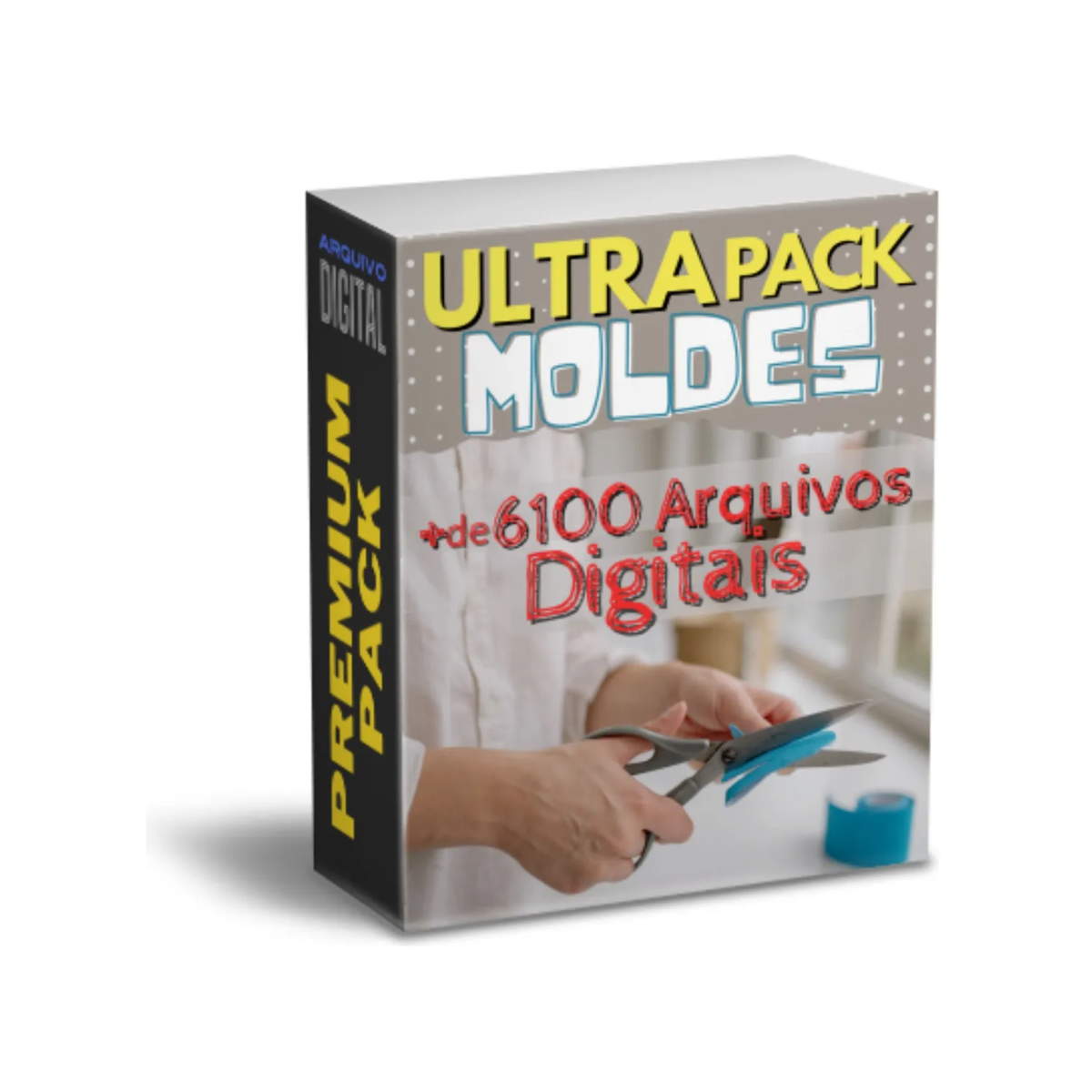 Ultra Pack 6100 Moldes Limpos Caixas E Embalagens - Digital, pacote de moldes com mais de 6100 arquivos digitais.