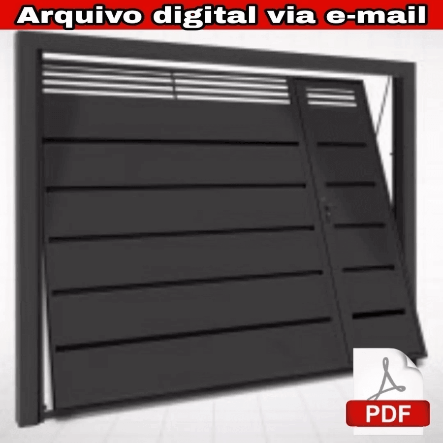 +1800 Projetos portão automatico basculante fabricação construção modelos - Radali Shop