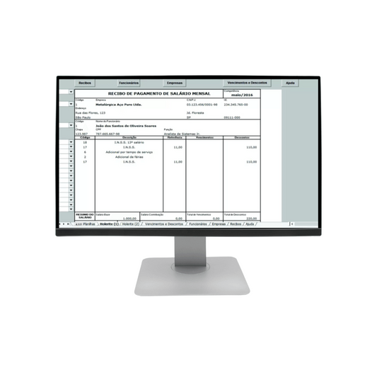 Comprobante de ingresos de nómina 3 plantillas de hojas de cálculo editables Recibo
