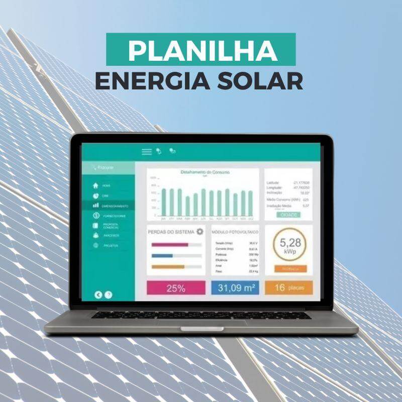 Planilha Energia Solar Dimensionamento Payback Proposta Orçamento - Radali Shop