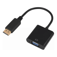 Cable adaptador Displayport a Vga negro