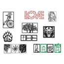 Vetor +4000 Quadros Paredes Corte Fresa Tocha CNC Laser Router Arquivos Artes - Radali Shop