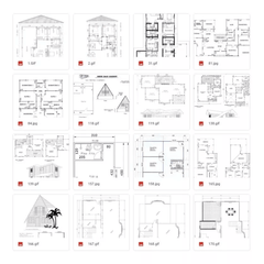 245 mil proyectos de casas listas para Autocad - Plano de Ingeniería Civil Dwg