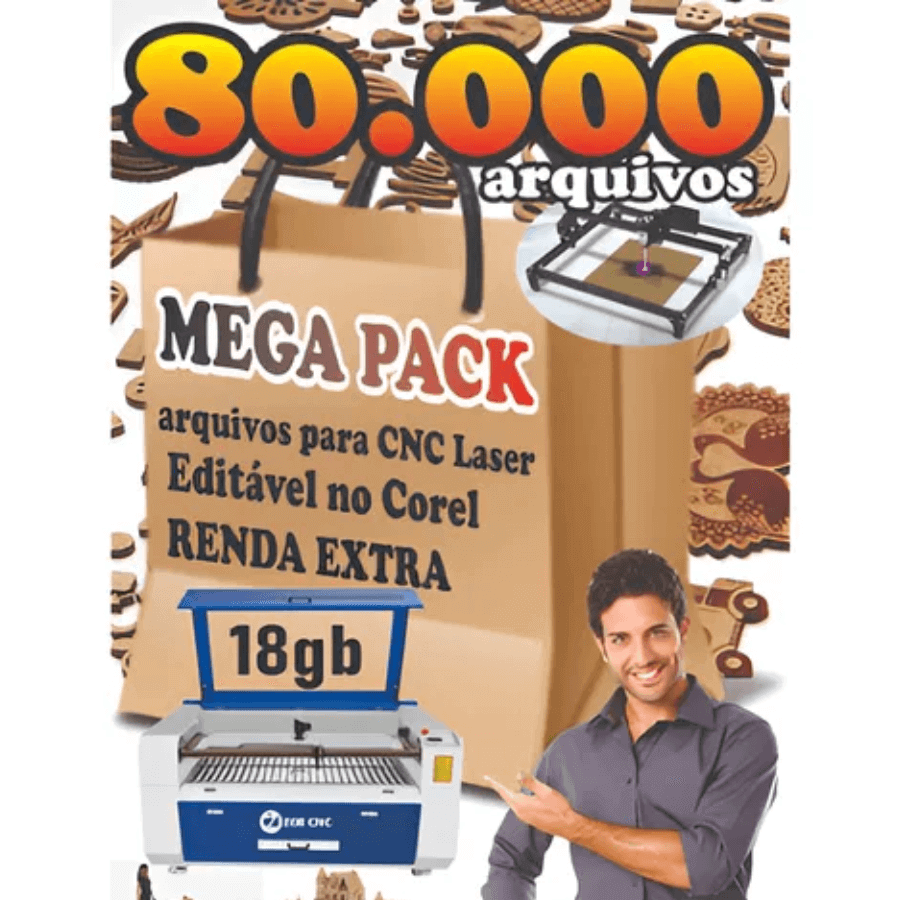80mil Arquivos Para Cnc Laser Router Artes - Radali Shop