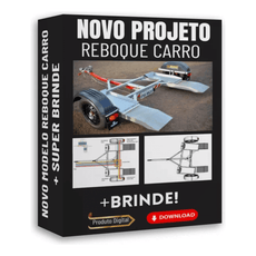 Projeto Carretinha Reboque De Carro Asa Delta Novo Modelo - Radali Shop