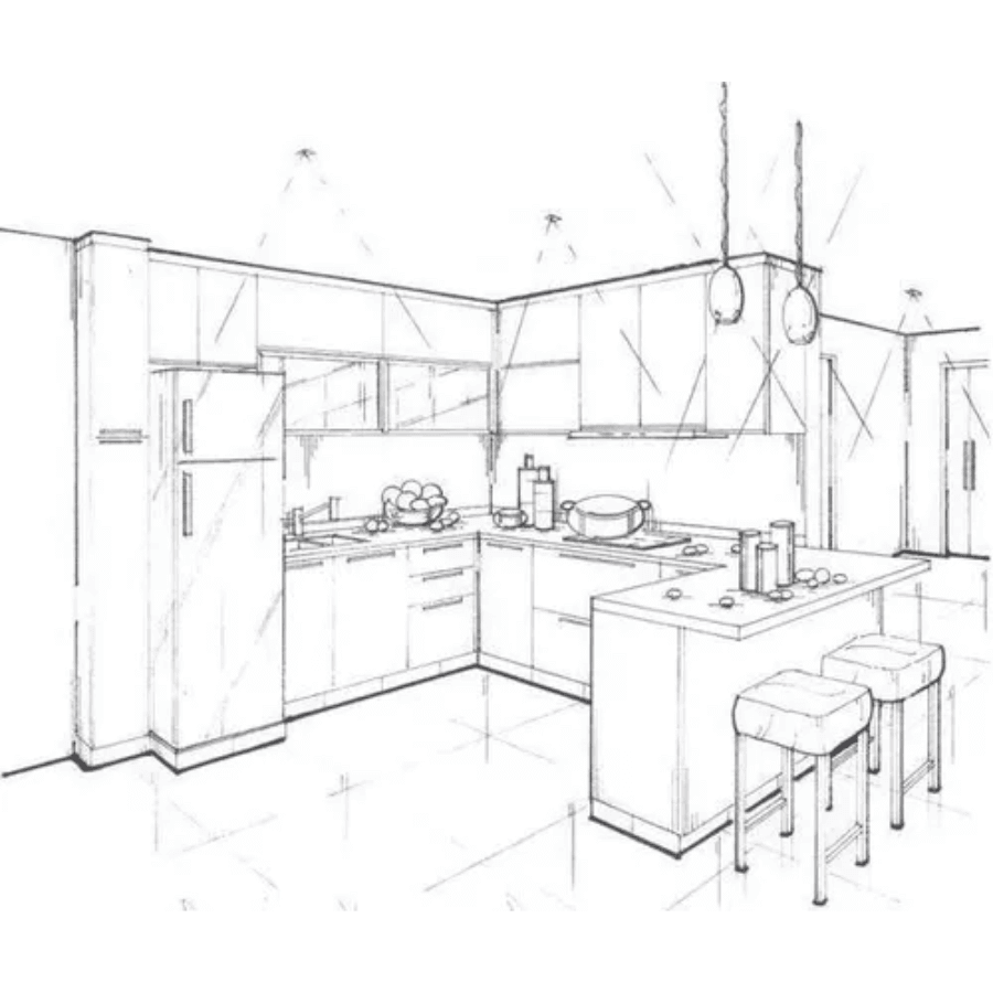 35 Projetos Cozinha Planejada Móveis Plano Corte Fabricar Marcenaria - Radali Shop