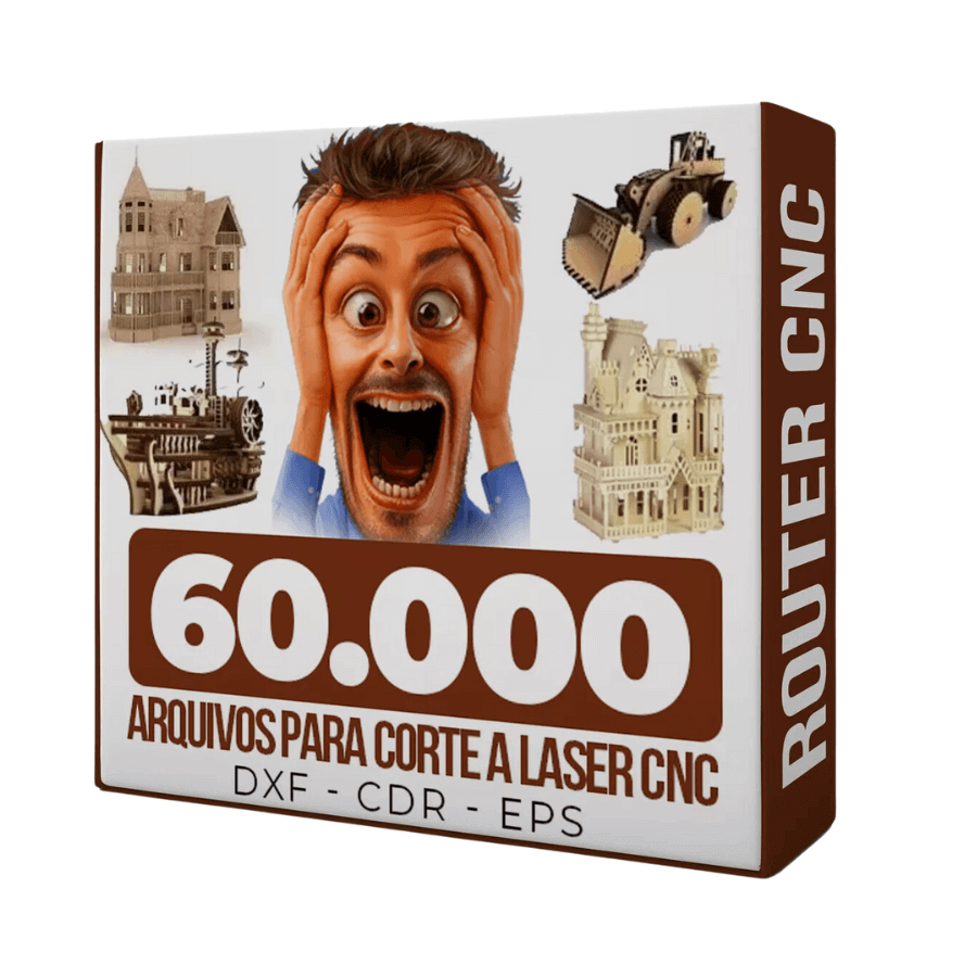 60 mil arquivos Corte Laser Mais Cnc Router Plasma Vetor Artes Mdf Acrílico - Radali Shop