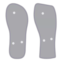 Plantillas de chanclas de Corel Draw (vectores) - Plantillas de sublimación