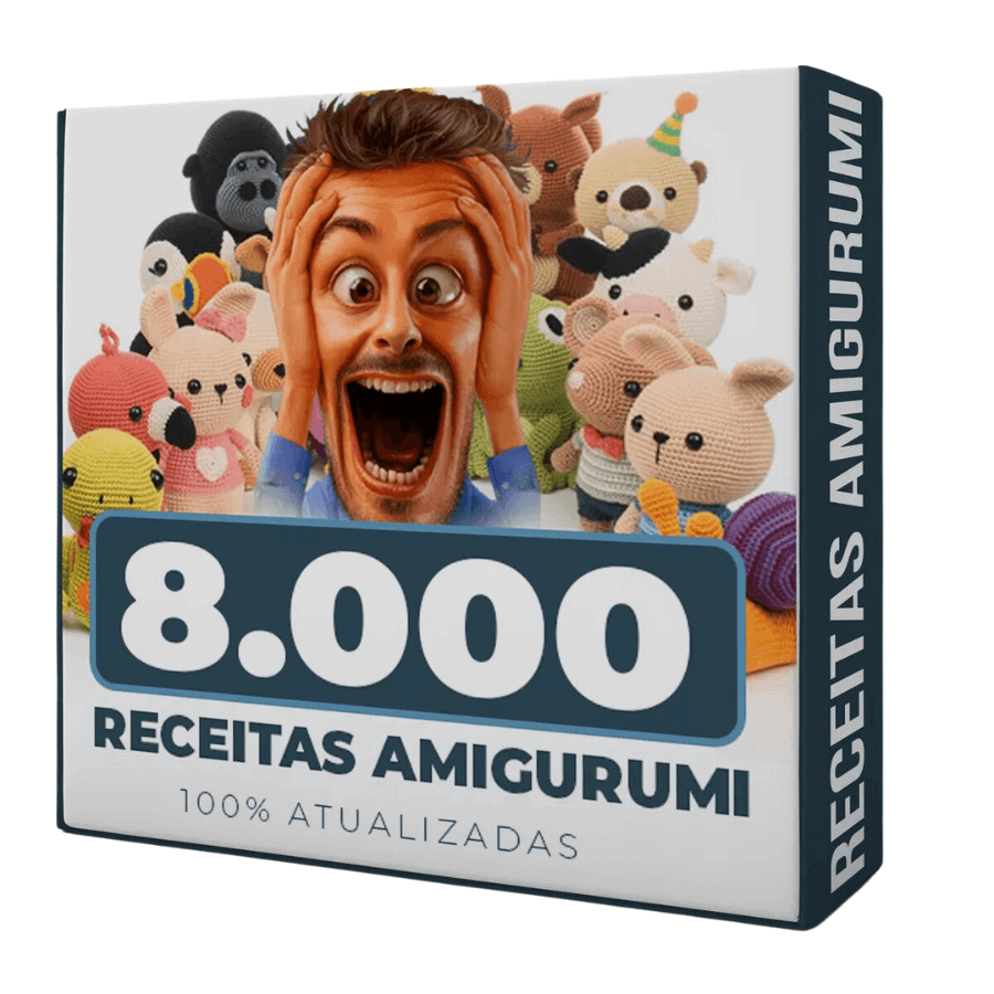 Mega Pack Amigurumi - 8.000 Receitas Moldes Arquivos Atualizadas - Radali Shop
