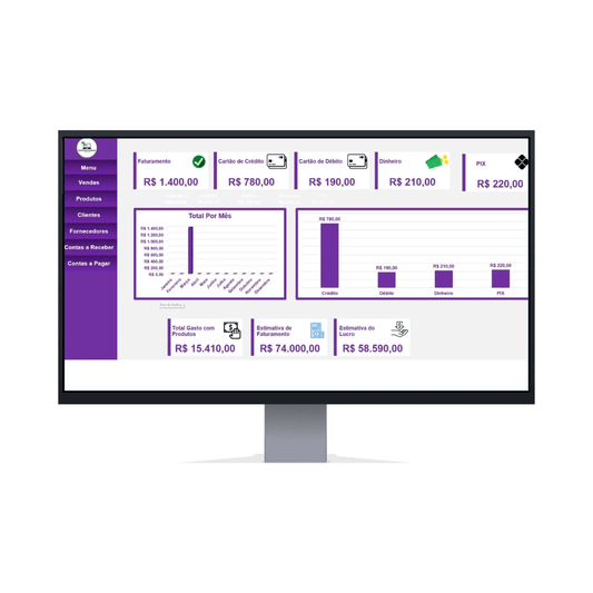 Planilla de Control Financiero Registro de Clientes y Ventas