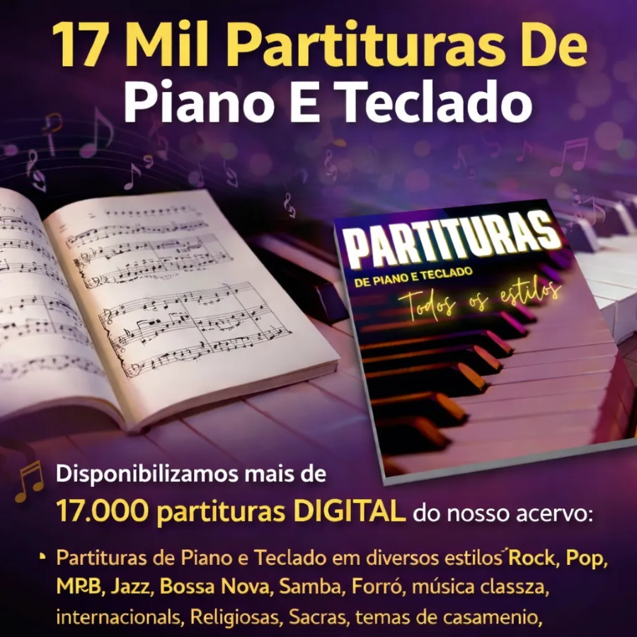 17.000 partituras para piano y teclado