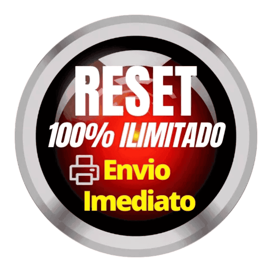 Imagem do botão com texto 'RESET 100% ILIMITADO' e 'Envio Imediato', promocionando um serviço de reset.