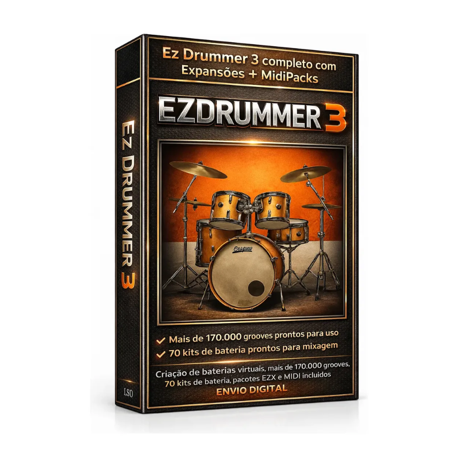 Ezdrummer 3 Completo Plugin Bateria Vst 70 Kits Pro
