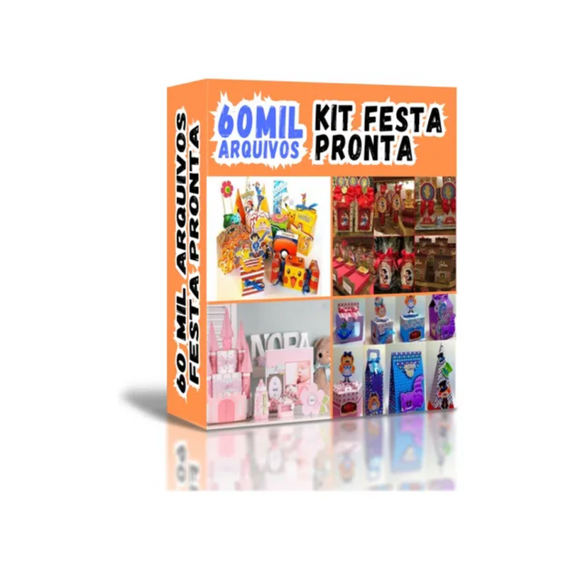 Kit para fiesta de cumpleaños listo para usar - Archivo Silhouette - Adorno para tarta