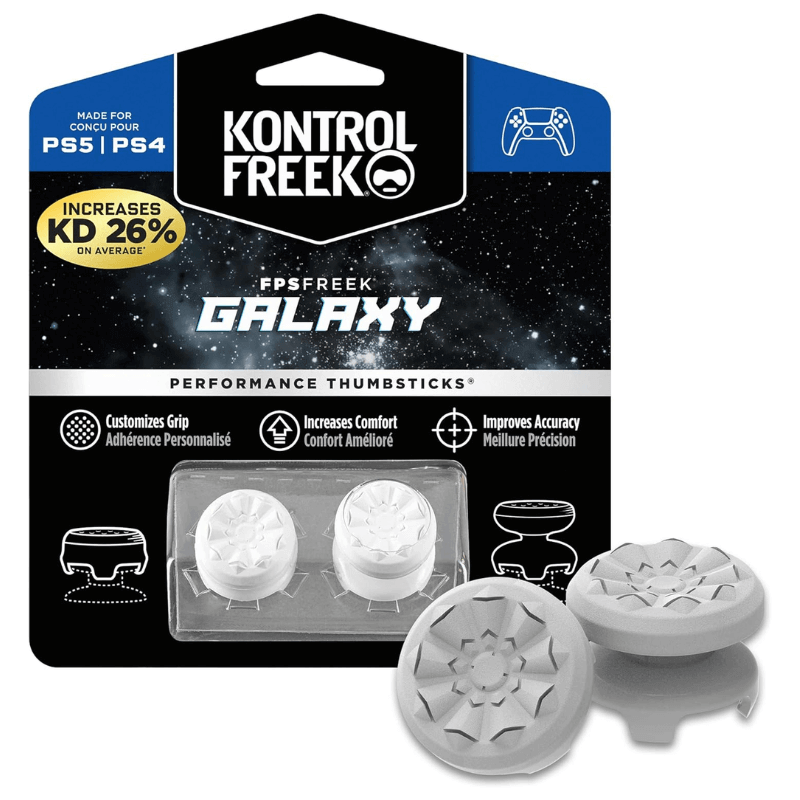 Grip Kontrol Freek Galaxy Branco Kontrolfreek P/ Ps4 Ps5 Playstation - Radali Shop