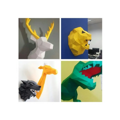 Moldes PDF de baja poli para papercraft de 1200 PDO