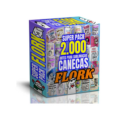 Paquete de 1900 diseños de tazas de sublimación - Flork Bento + regalos gratis