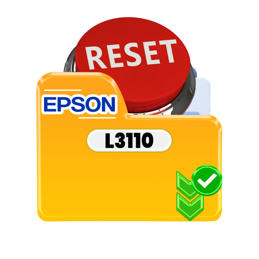 Reset button for Epson L3110 printer, symbolizing maintenance and functionality recovery.