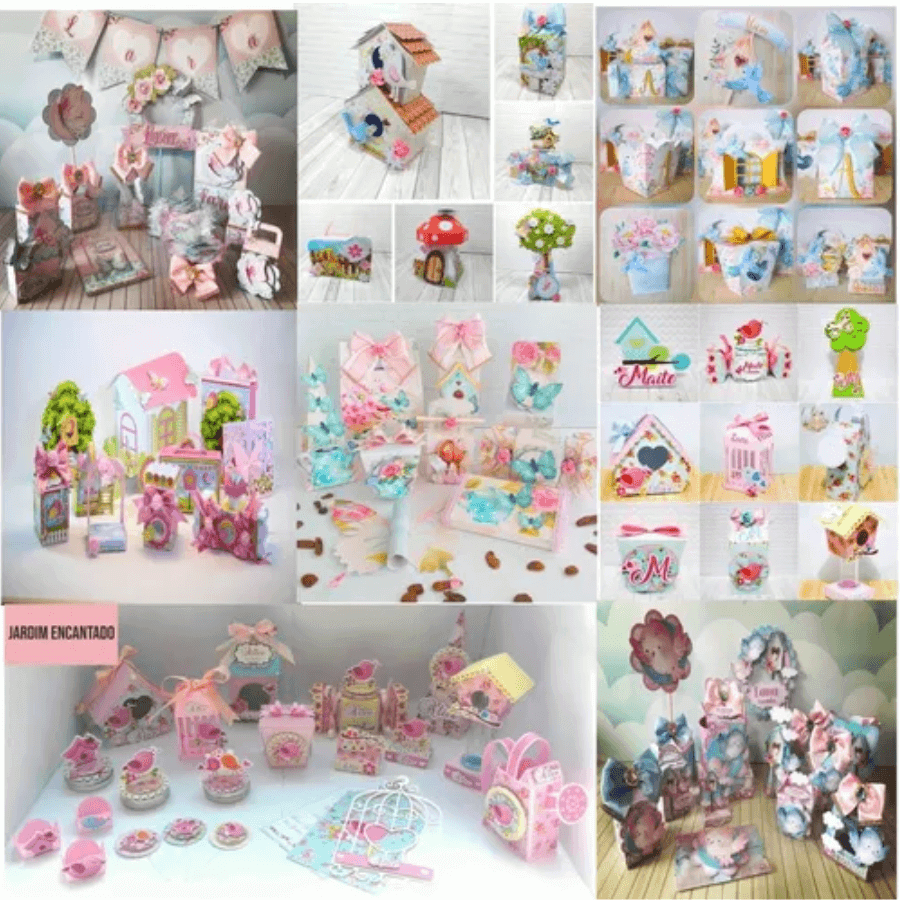 Super Kits Combo 8 Arquivos De Corte Jardim - Studio E Pdf - Radali Shop