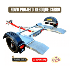 Projeto Carretinha Reboque De Carro Asa Delta Novo Modelo - Radali Shop
