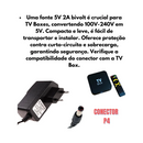 Fuente de alimentación original Bivolt de 5 V y 2 A para Smart TV Box (110 V y 220 V) 