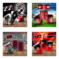 Mil Artes Sublimação Canecas Times Futebol NFL NBA