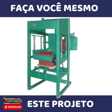 4 Projetos Maquina Fazer Blocos Cimento Concreto Poedeira - Radali Shop