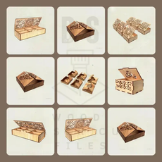 Pack +600 Caixas Vetores Arquivo Corte Laser Mdf cnc router