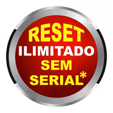 Botão com texto RESET ILIMITADO SEM SERIAL para Reset Epson L3210.