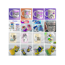 Paquete de 1900 diseños de tazas de sublimación - Flork Bento + regalos gratis