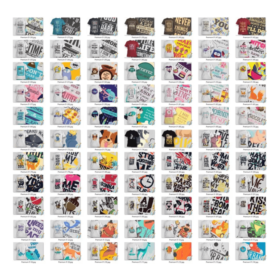 Megapack Artes e Vetores Para Estampas De Camisetas - Radali Shop
