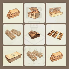 Pack +600 Caixas Vetores Arquivo Corte Laser Mdf cnc router