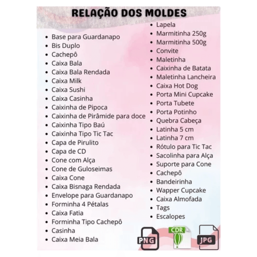 62 Moldes Limpos Caixas Festa Personalizados Caixinhas Presentes Corel - Radali Shop