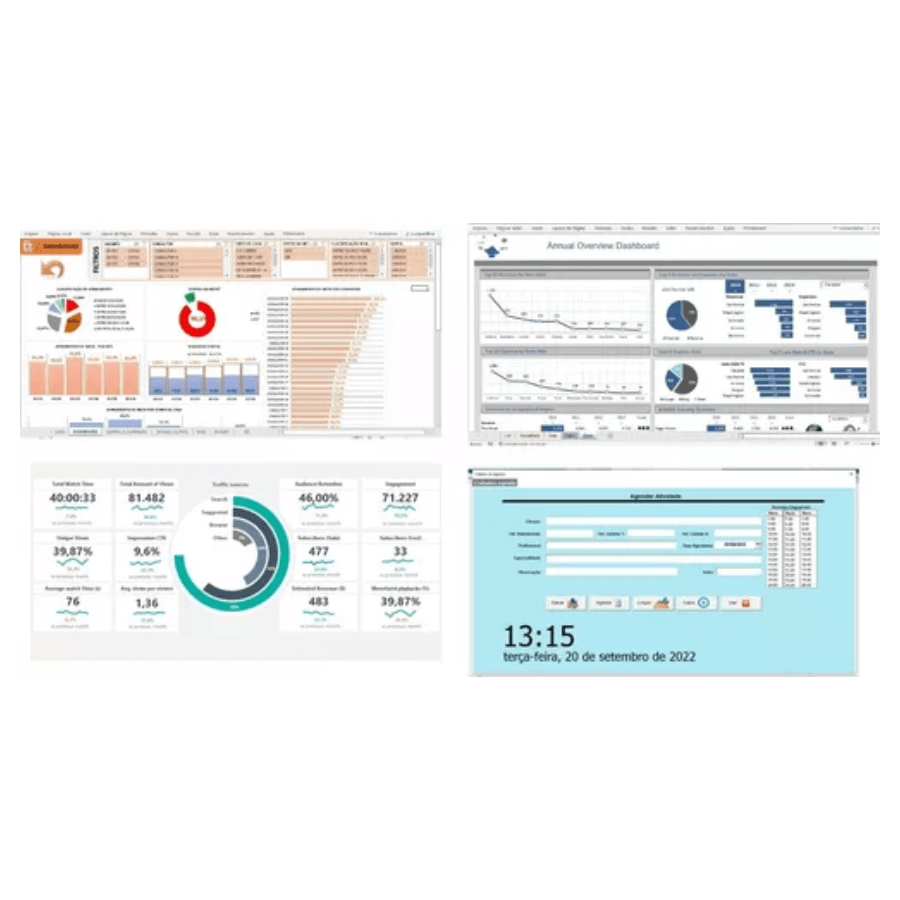 180 Dashboard + 26 Melhores Vba + 7400 Planilhas Excel - Radali Shop