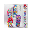 Vibrant party decorations featuring characters from Inside Out for a themed birthday celebration.