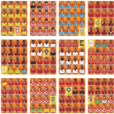 Figurinhas Copa Qatar 2022 PDF com todos os jogadores para imprimir em alta qualidade.