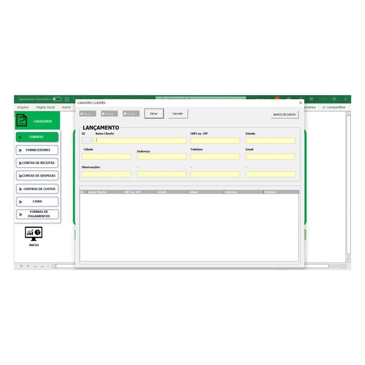 Hoja de cálculo de control financiero empresarial de Excel + Bono