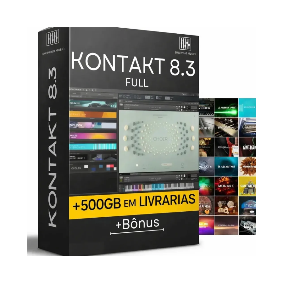 Kontakt 8 Full Com Pack de Livrarias Bibliotecas Profissionais