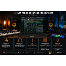 software de produção musical FL Studio 26 para todos os estilos e produtores, desde iniciantes até profissionais.