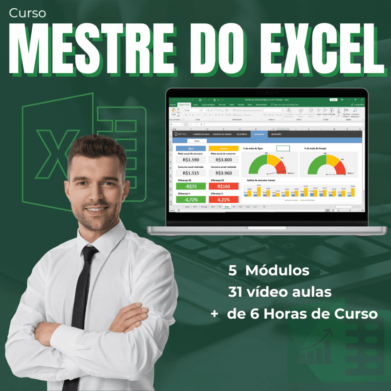 Curso Online de Excel Mestre do Basico ao Avançado - Radali Shop