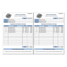 Planilha Orçamento Produtos E Serviços Folha Modelo Empresa Cliente - Radali Shop