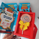 Molde Limpo Caixa Convite Pirulito Arquivo Silhouette E Png - Radali Shop