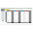 Hoja de cálculo de control financiero empresarial de Excel + Bono