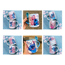 Pack Artes Caneca Stitch E Angel +150 Arquivos