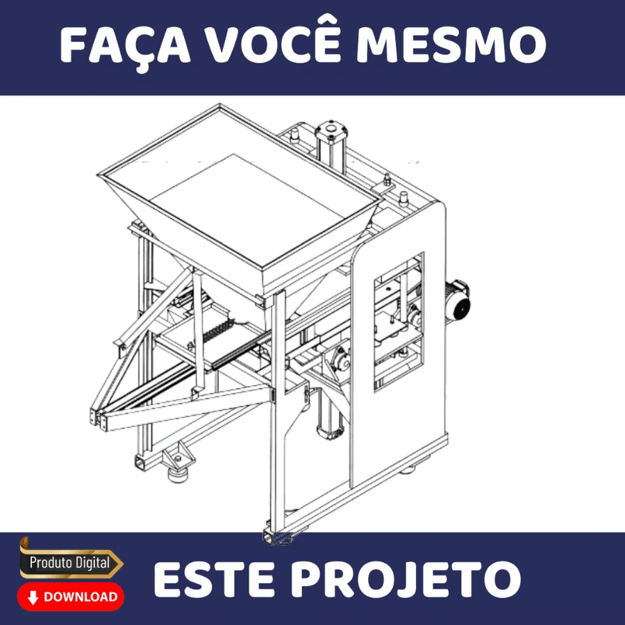 4 Projetos Maquina Fazer Blocos Cimento Concreto Poedeira - Radali Shop