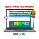 Tela do Registro de Pagamentos em Excel, com opções de edição e garantia de satisfação.