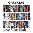 Variety of artistic gravatas with unique designs including sports and cultural themes.