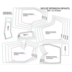 Kit +300 Moldes Roupas Infantil Tamanho Real Gabarito Arquivos Crianças - Radali Shop