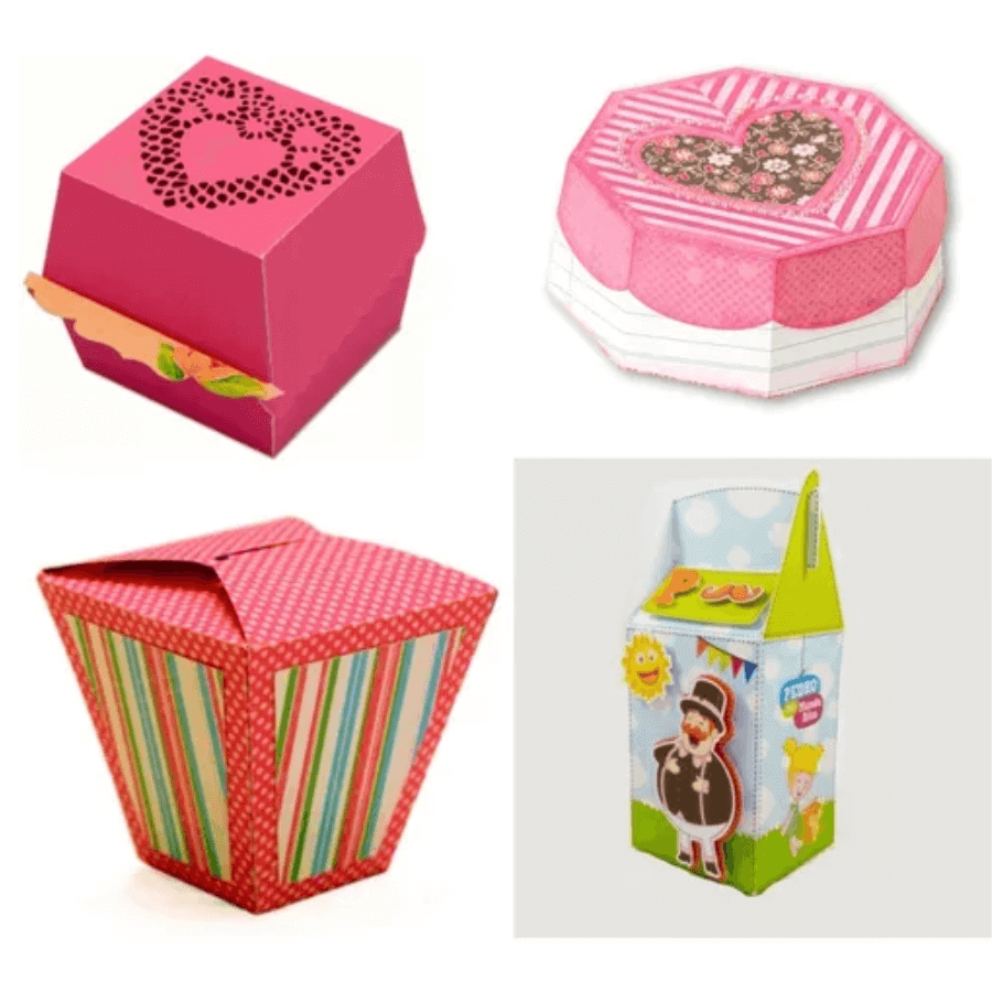 Pack 7949 Arquivos Silhouette Moldes Limpos Caixas Caixinhas Festas Embalagens - Radali Shop